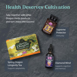 Dragon Herbs Tao in a Bottle showing capsule size and texture