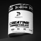 DRAGON PHARMA Creatine Monohydrate 300g scoop inside container