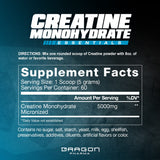 DRAGON PHARMA Creatine Monohydrate 300g side view