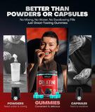 Dralot Nutrition Creatine Monohydrate Gummies back view of packaging