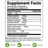 DrBioCare Collagen Supplement bottle with a glass of water