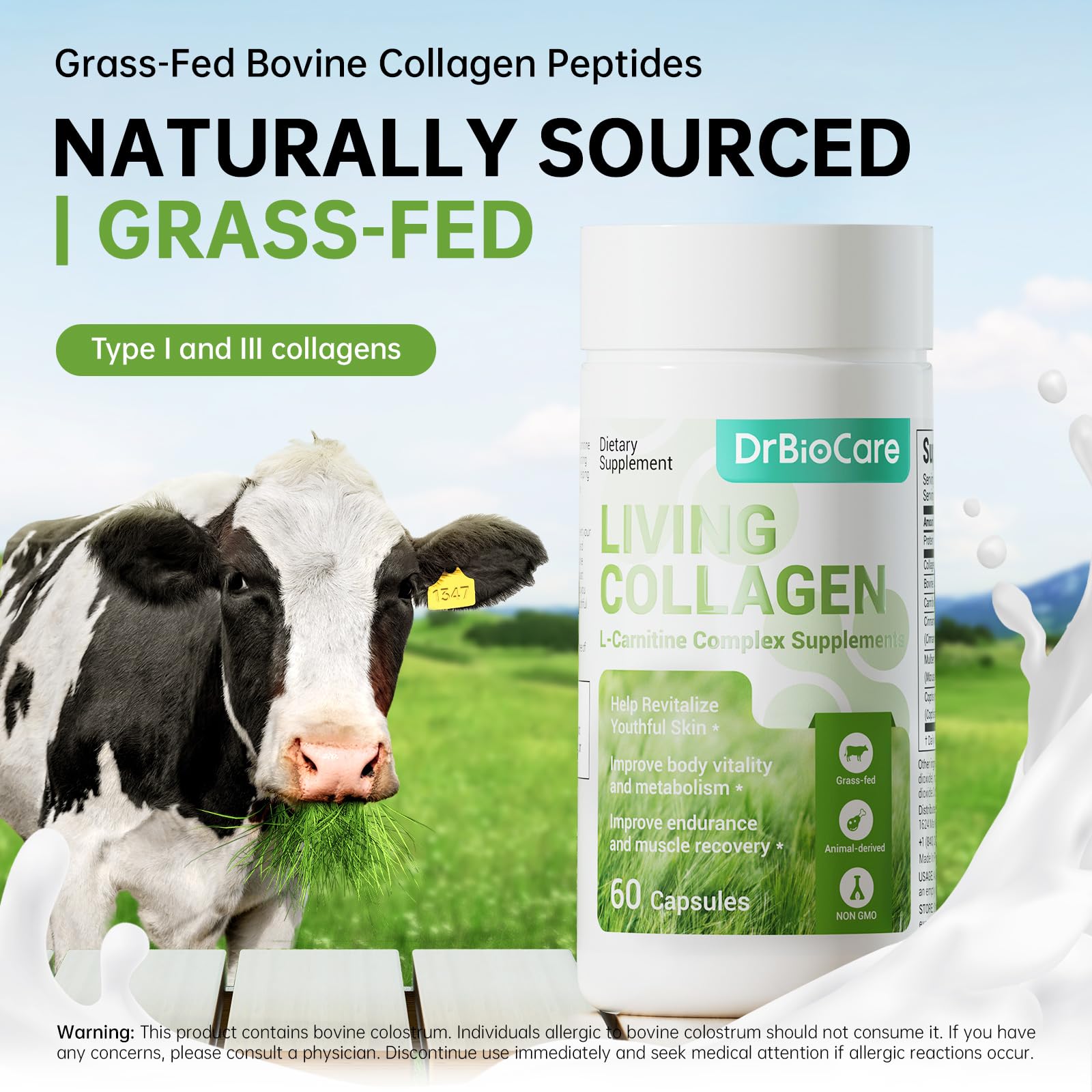 DrBioCare Collagen Supplement capsule close-up