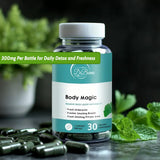 DrBuma Chlorophyll Capsules 300mg capsules in hand