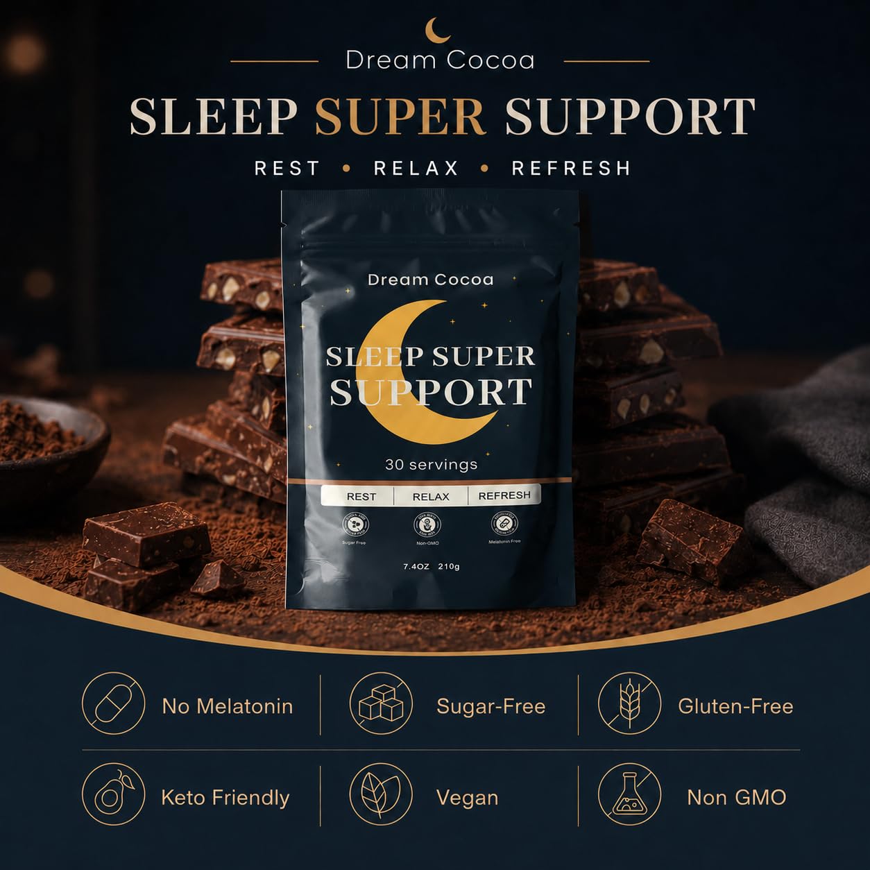 Dream Cocoa Magnesium Hot Cocoa nutritional information