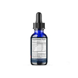 Dream Elements Liquid Sleep Drops 2oz bottle with a glass of water