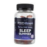 Dream Elements Sleep Gummies in a hand for size comparison