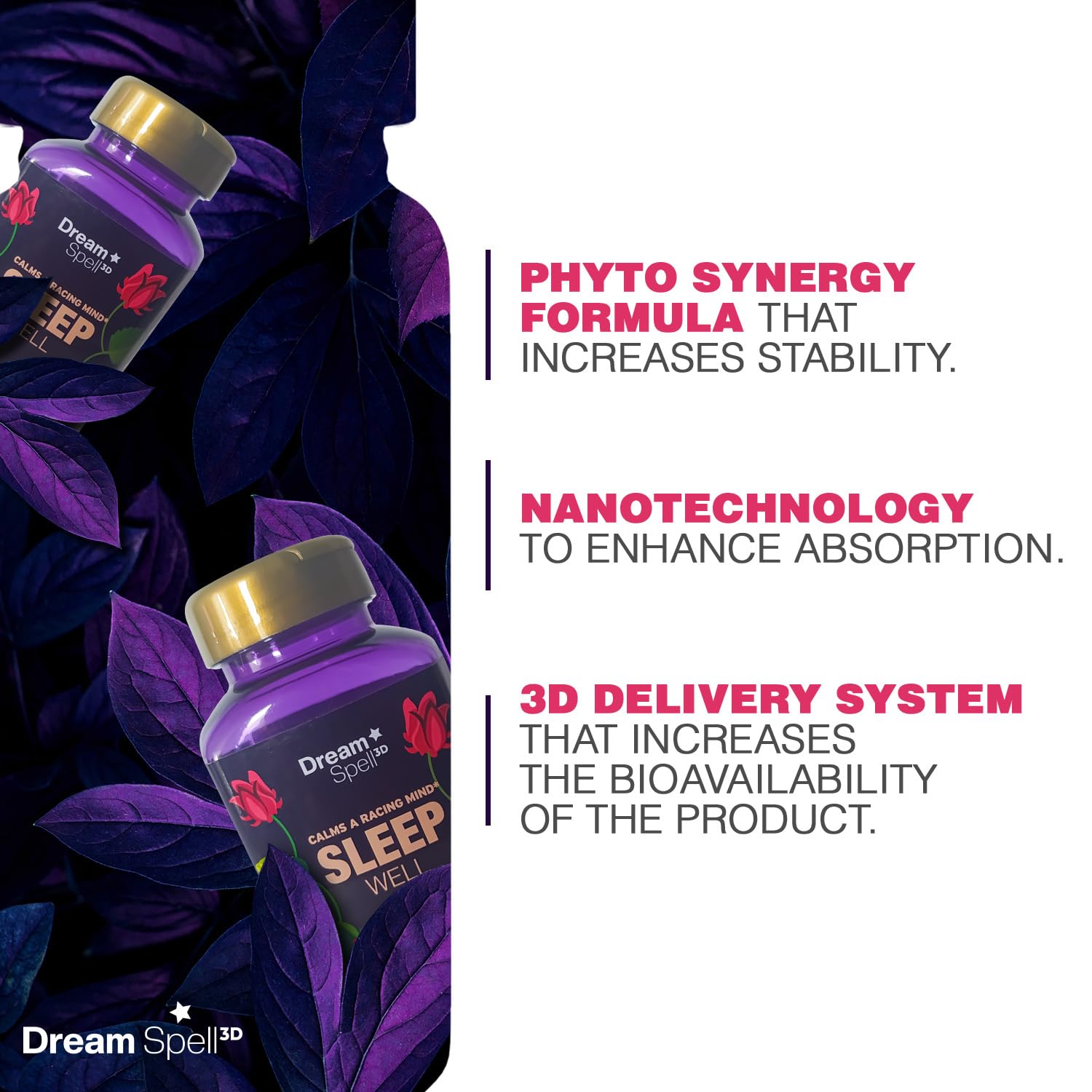 Dream Spell Natural Sleep Aid capsule close-up