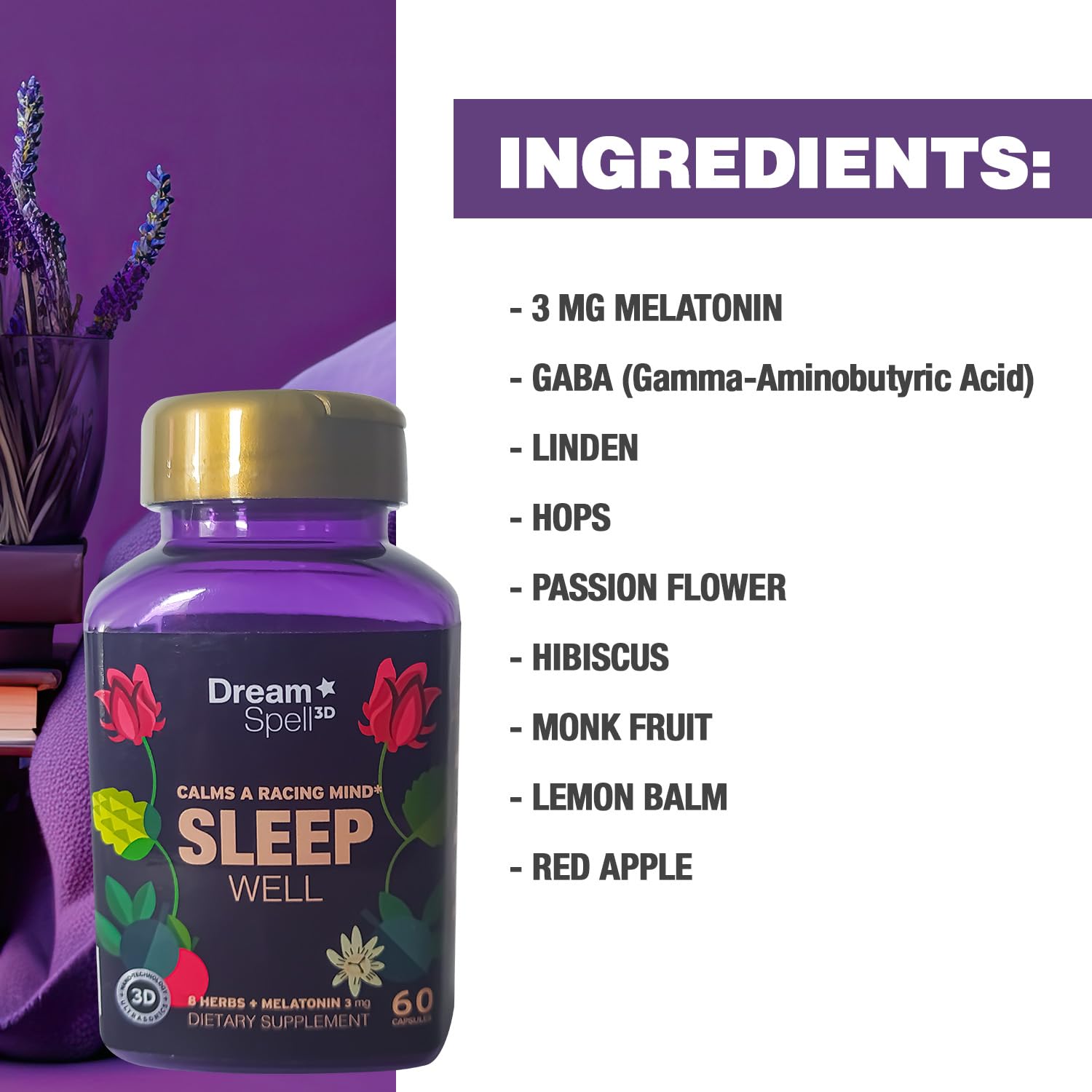 Dream Spell Natural Sleep Aid ingredients list