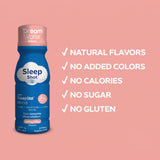 Dream Water Beauty Sleep Aid shots displayed on a table