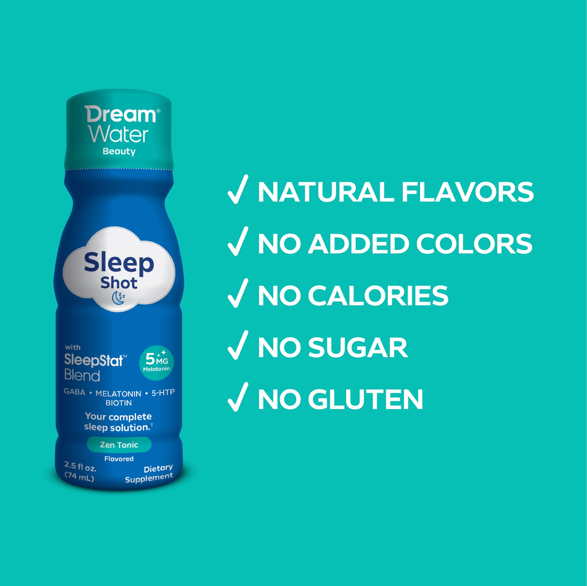 Dream Water Beauty Sleep Aid Supplement ingredients list