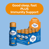 Dream Water Sleep Aid Supplement 5MG Melatonin shot in a travel bag