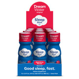 Dream Water Sleep Aid Supplement Drink packaging with 12 bottles