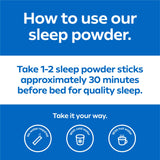 Dream Water Sleep Powder mixed in a glass of water