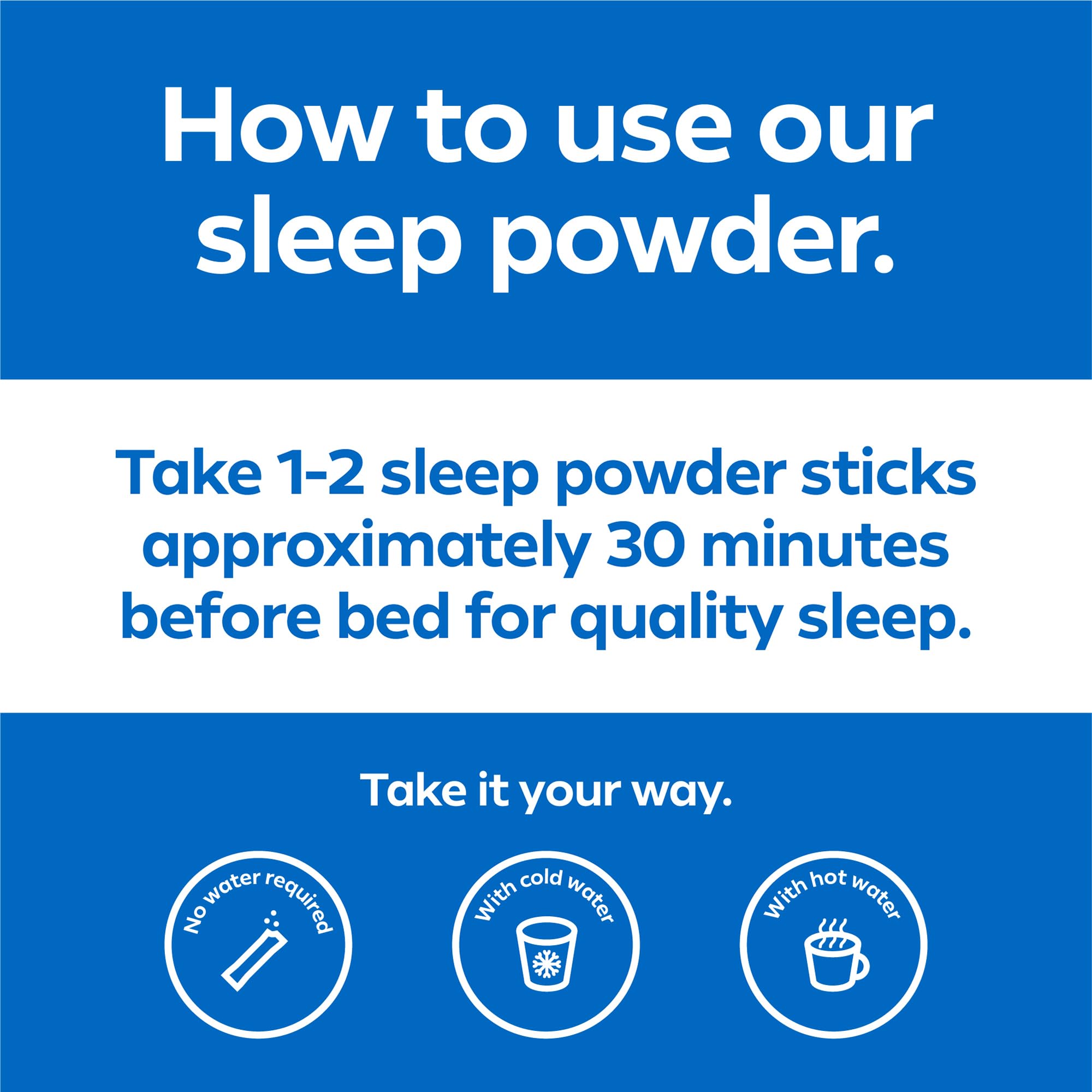 Dream Water Sleep Powder mixed in a glass of water
