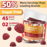 DREAVIO Magnesium Glycinate Gummies open bottle with gummies
