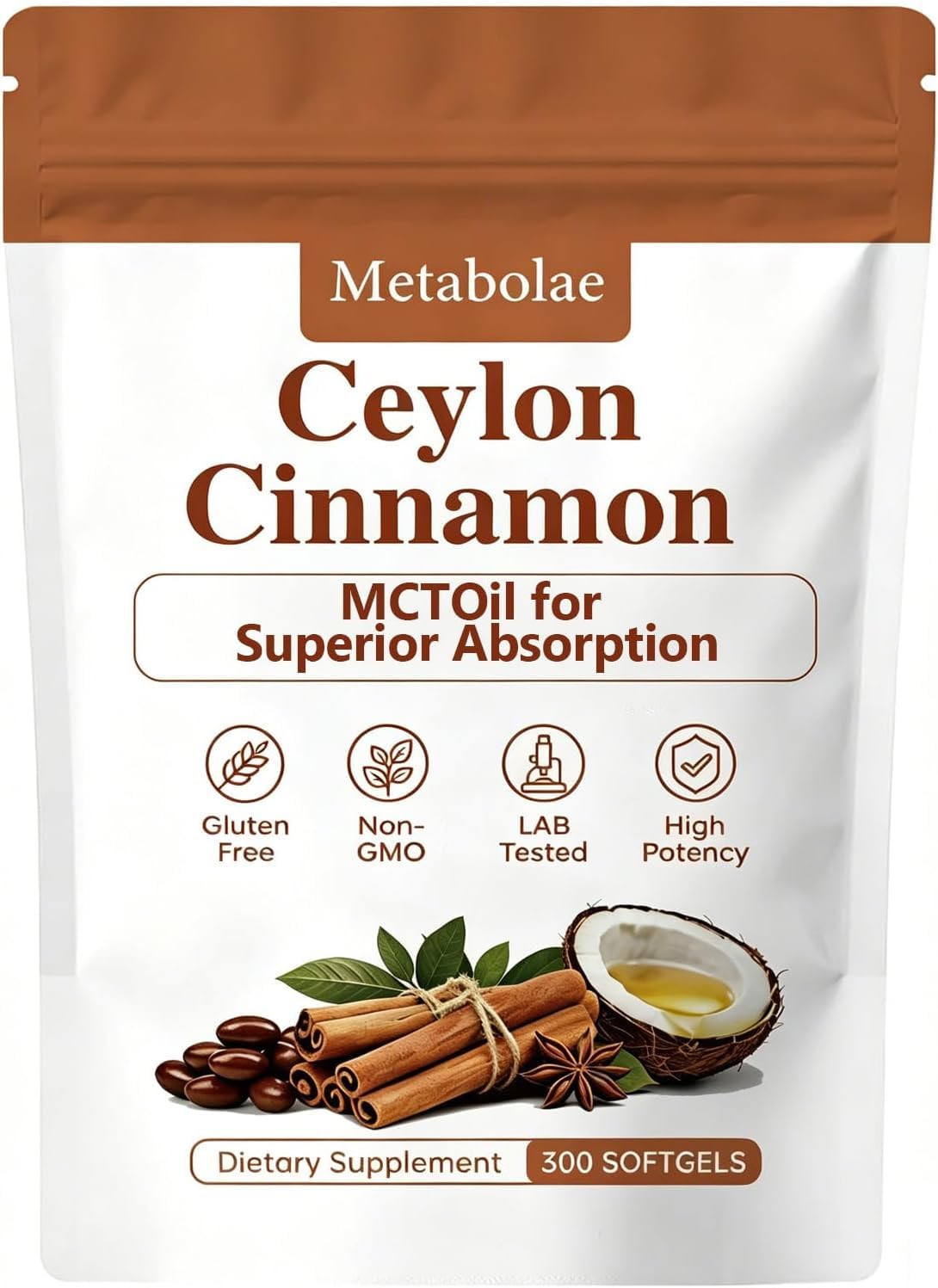 DRECILOR Ceylon Cinnamon Softgels 100g front view