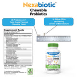 DrFormulas Chewable Probiotics with a glass of water