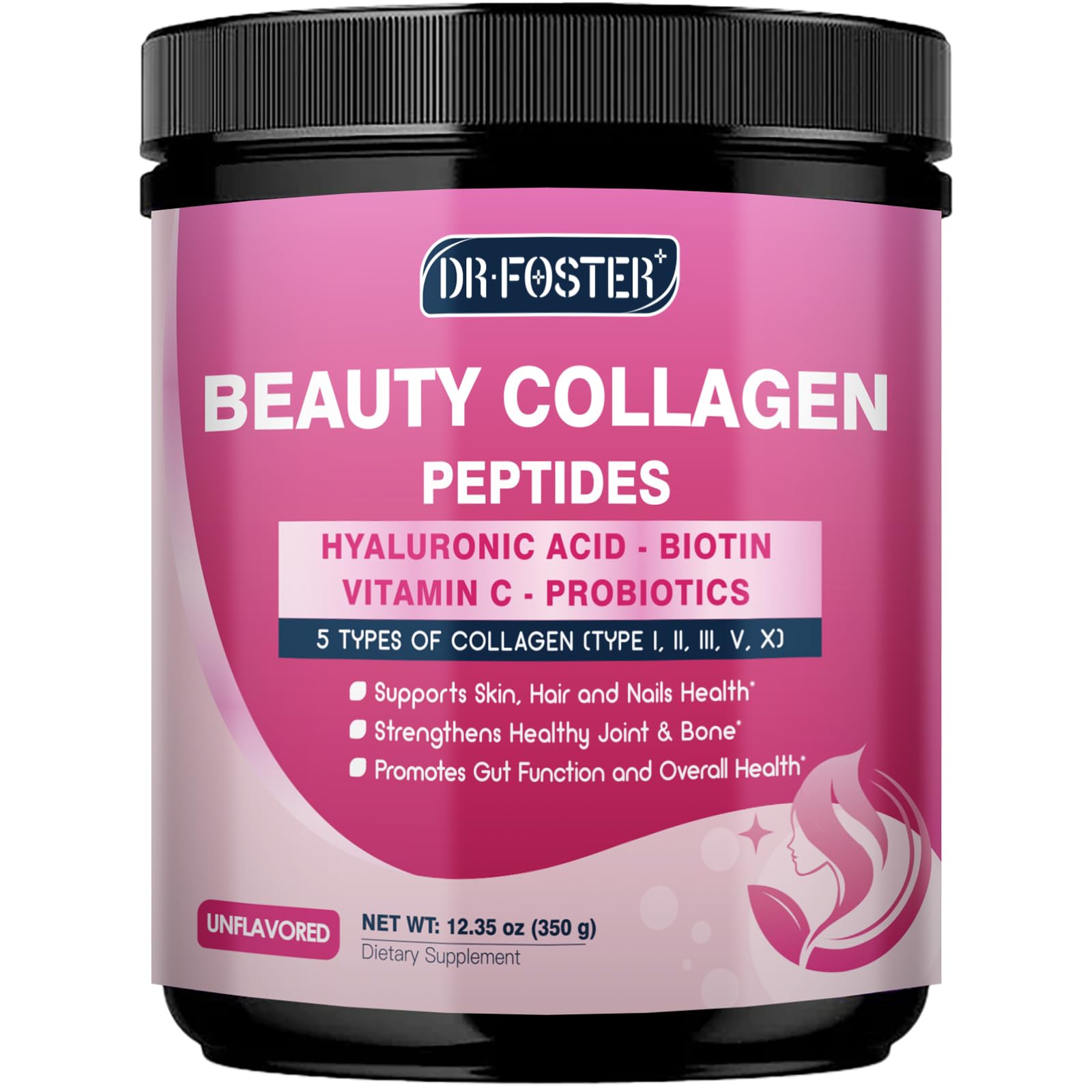 DRFOSTER Beauty Collagen Peptides Powder 220g front view