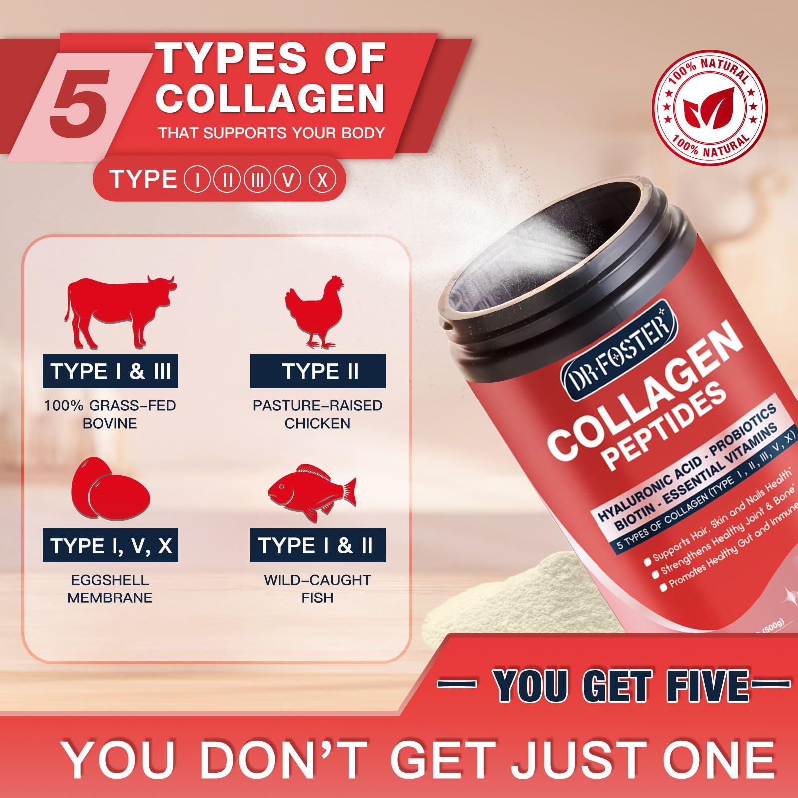 DRFOSTER Collagen Complex 500g with measuring spoon