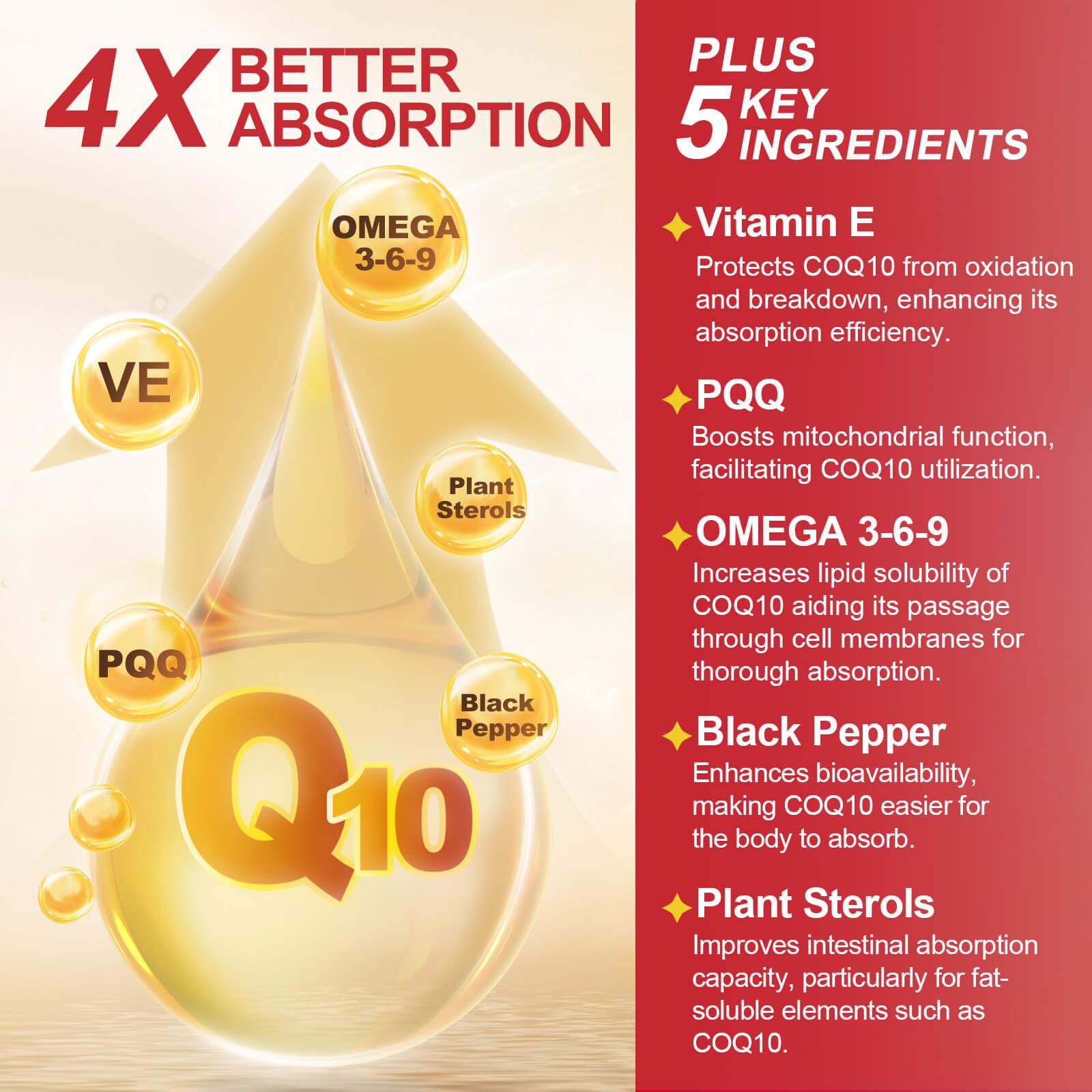 DRFOSTER CoQ10 600mg with PQQ softgels side view
