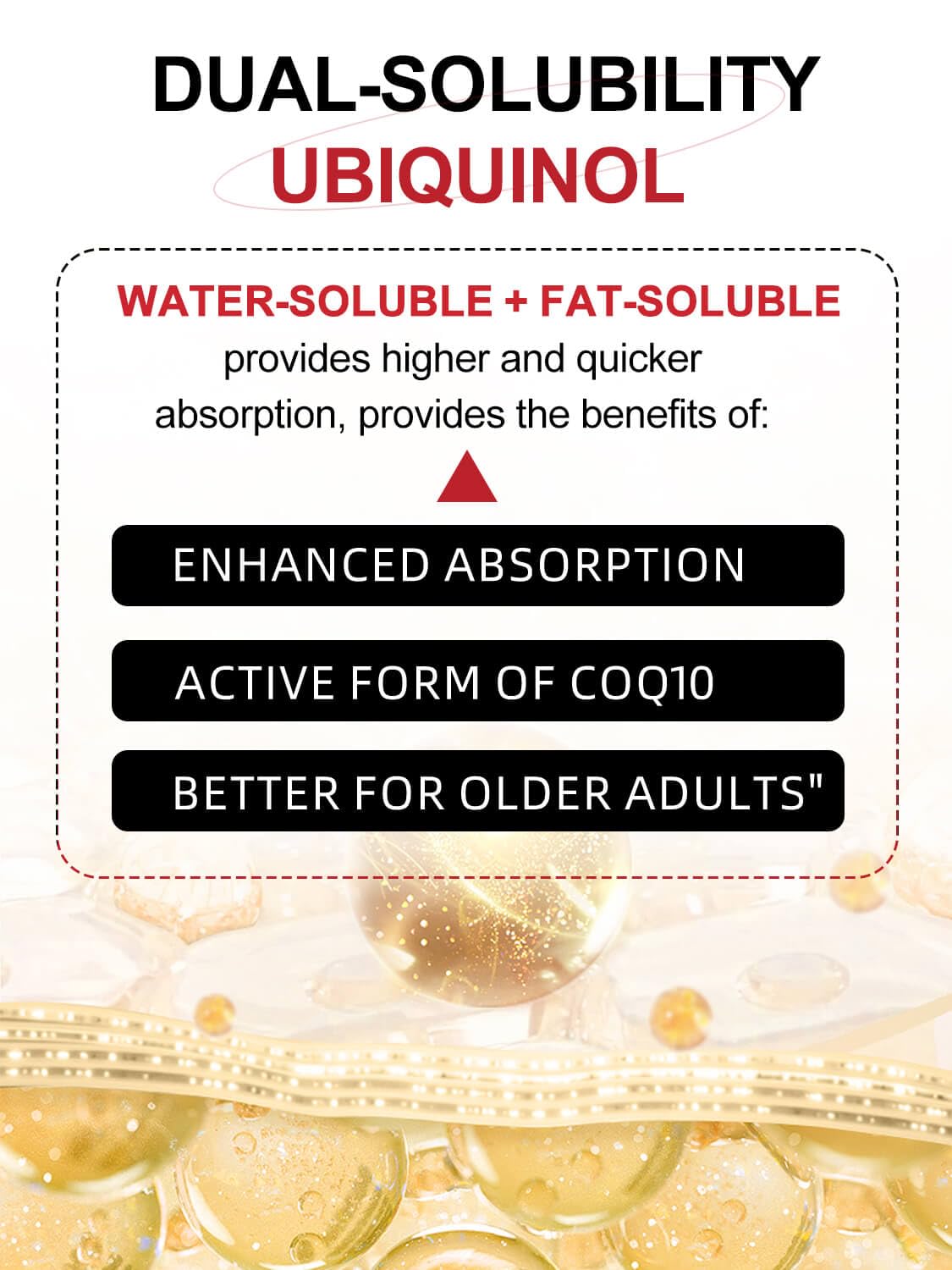 DRFOSTER CoQ10 Ubiquinol 400mg Softgels open bottle