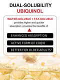 DRFOSTER CoQ10 Ubiquinol 400mg Softgels open bottle