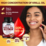 DRFOSTER Krill Oil Supplements 1200 mg softgel close-up