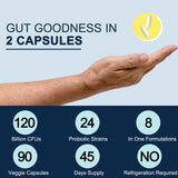 DRFOSTER Men's Probiotics 120 Billion CFUs on a table
