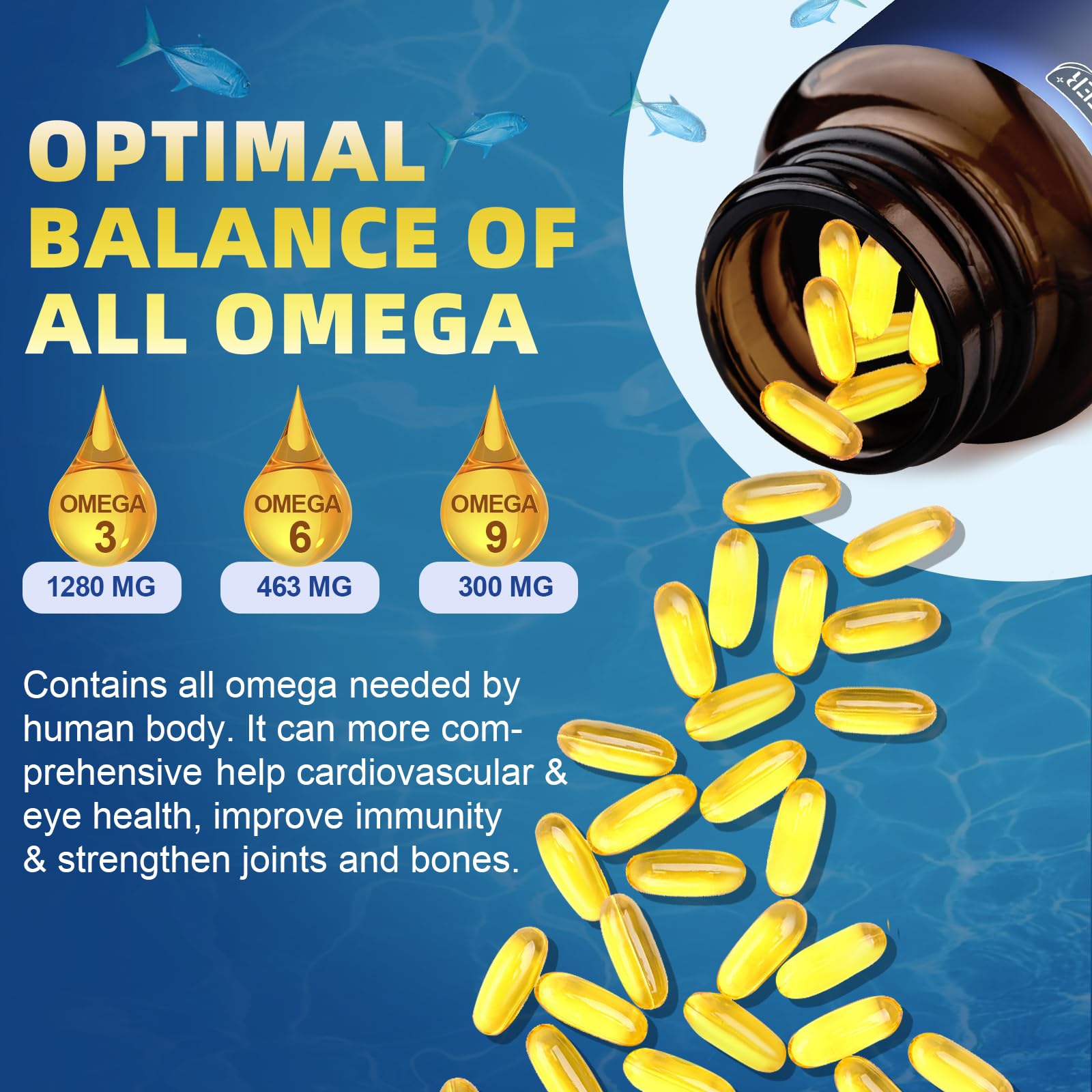 DRFOSTER Omega 3-6-9 Fish Oil Supplement ingredients list
