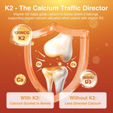 DRFOSTER Vitamin D3 K2 E Supplement 5000 IU capsule in hand
