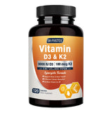 DRFOSTER Vitamin D3 K2 E Supplement 5000 IU front view