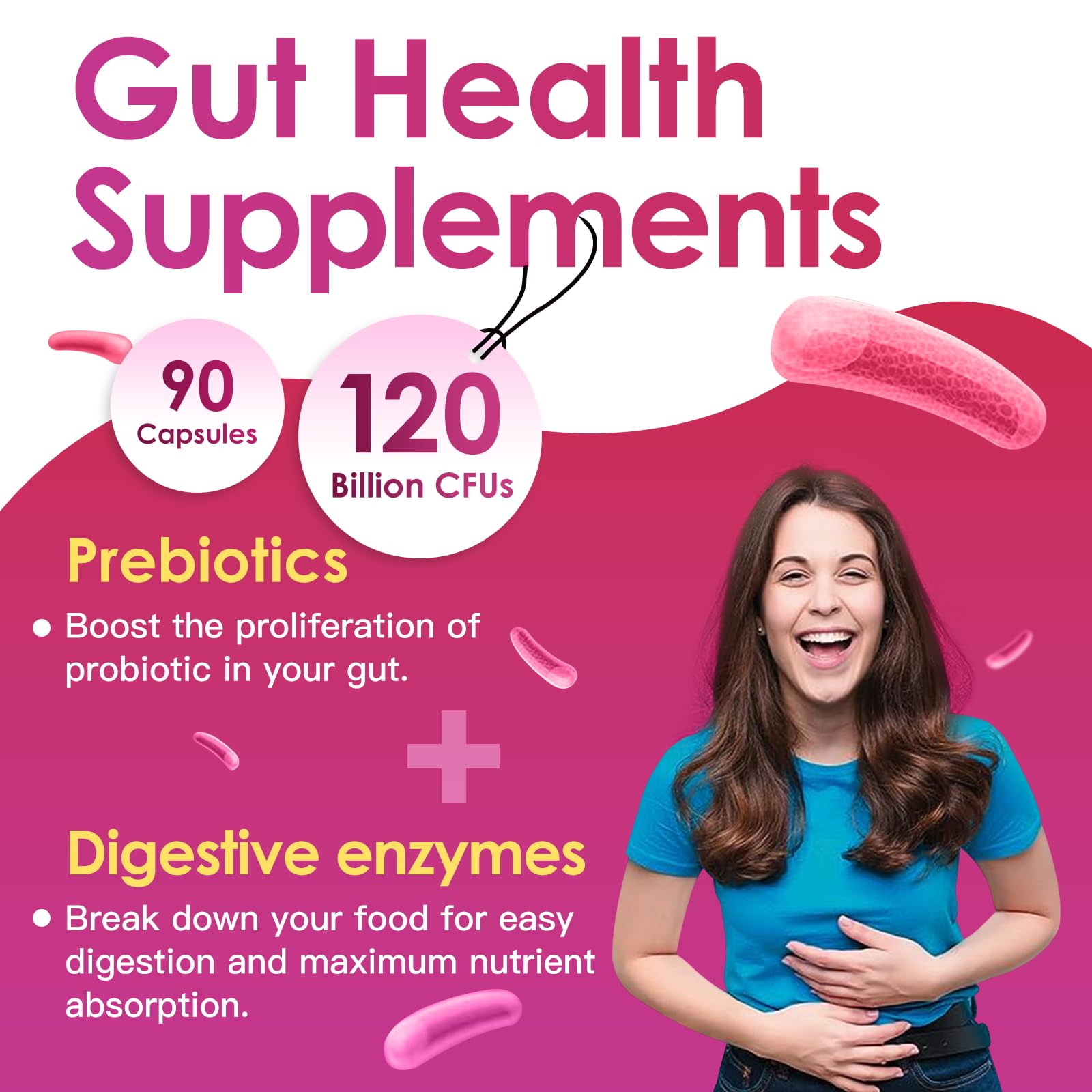 DRFOSTER Women’s Probiotics side view of bottle