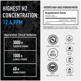 DRINK HRW Hydrogen Tablets back view with ingredients
