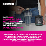 Driven Nutrition Berries & Greens 240g ingredients list