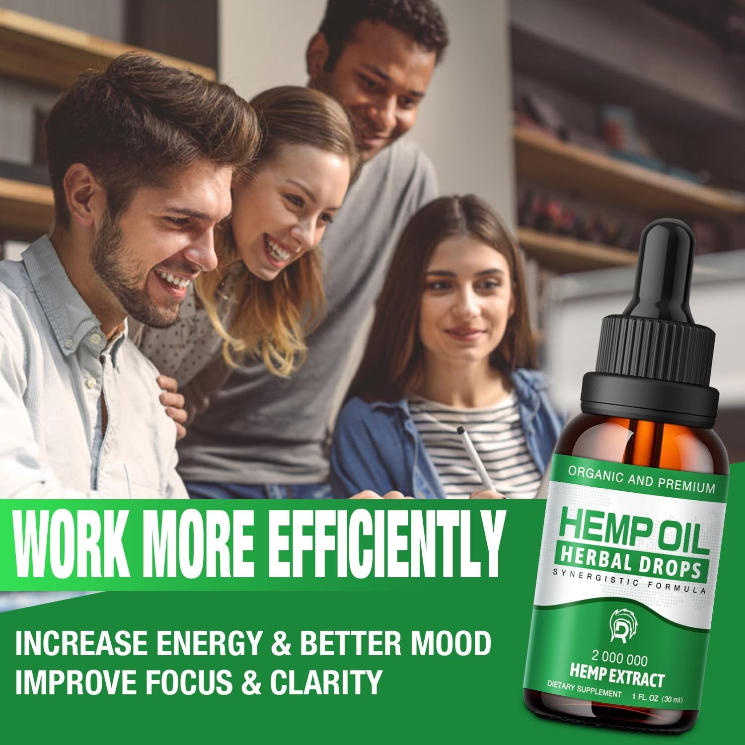 Drloton Organic Hemp Oil 168g lifestyle shot with natural background