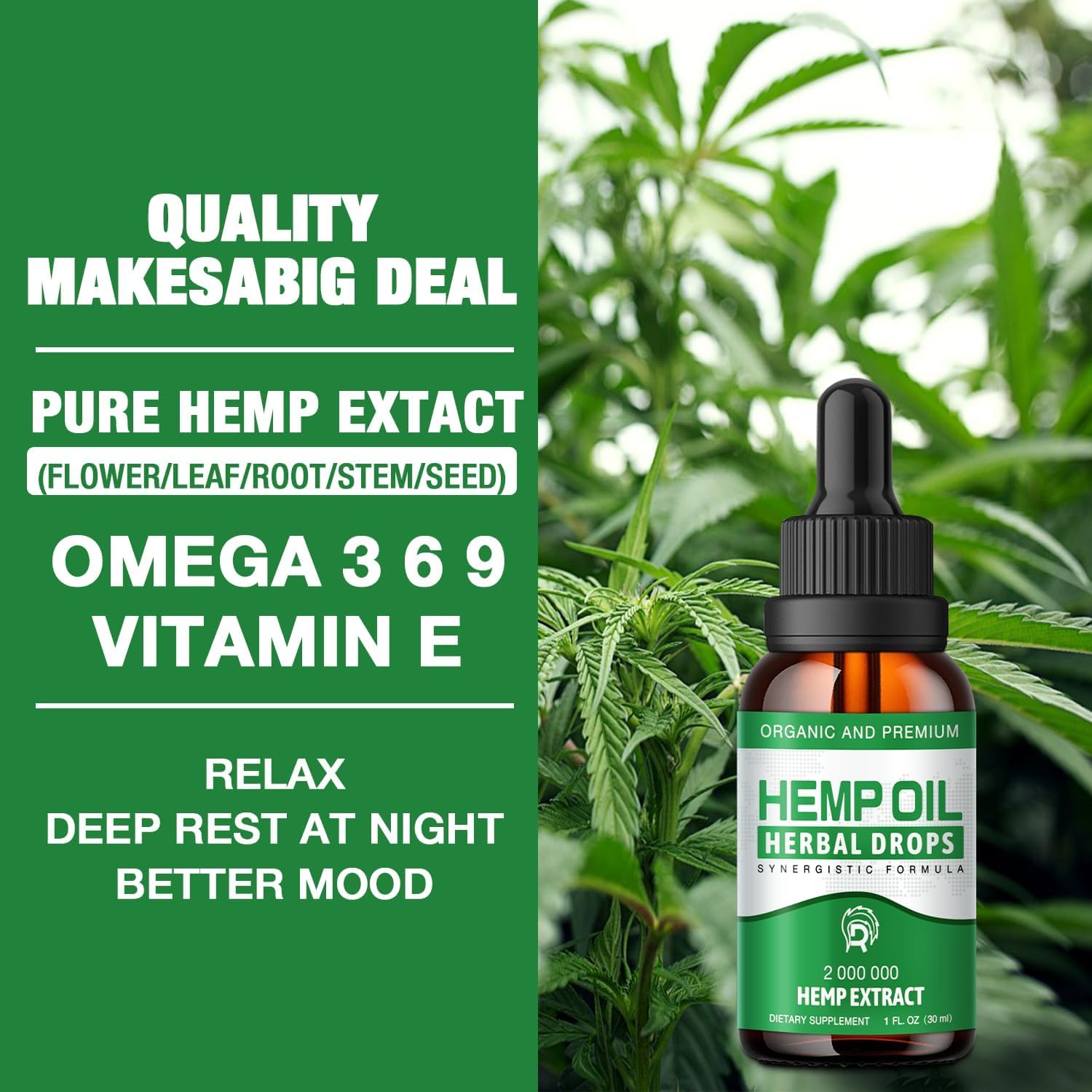 Drloton Organic Hemp Oil 168g side view showing packaging