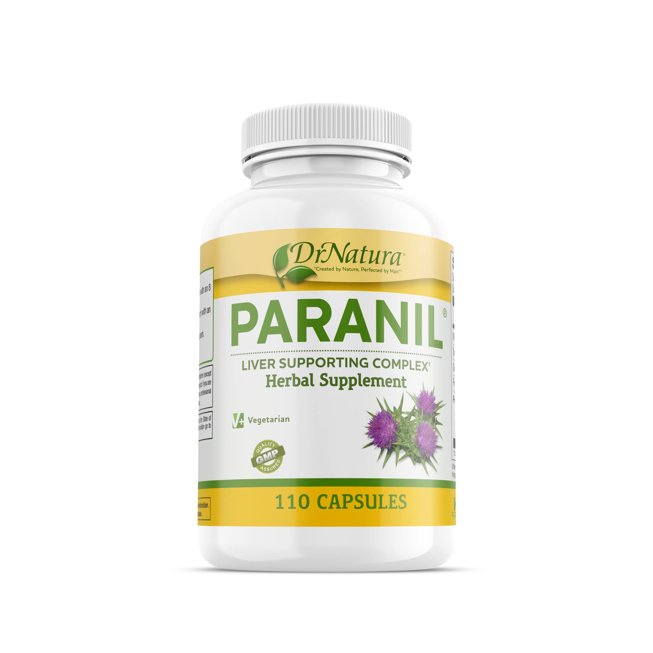 DrNatura Paranil Milk Thistle Supplement front view with 17 herbs