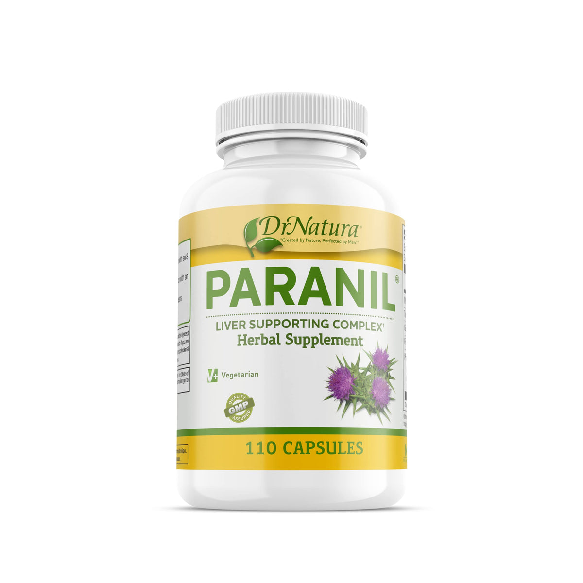 DrNatura Paranil Milk Thistle Supplement front view with 17 herbs