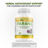DrNatura Paranil Milk Thistle Supplement side view showing capsule format