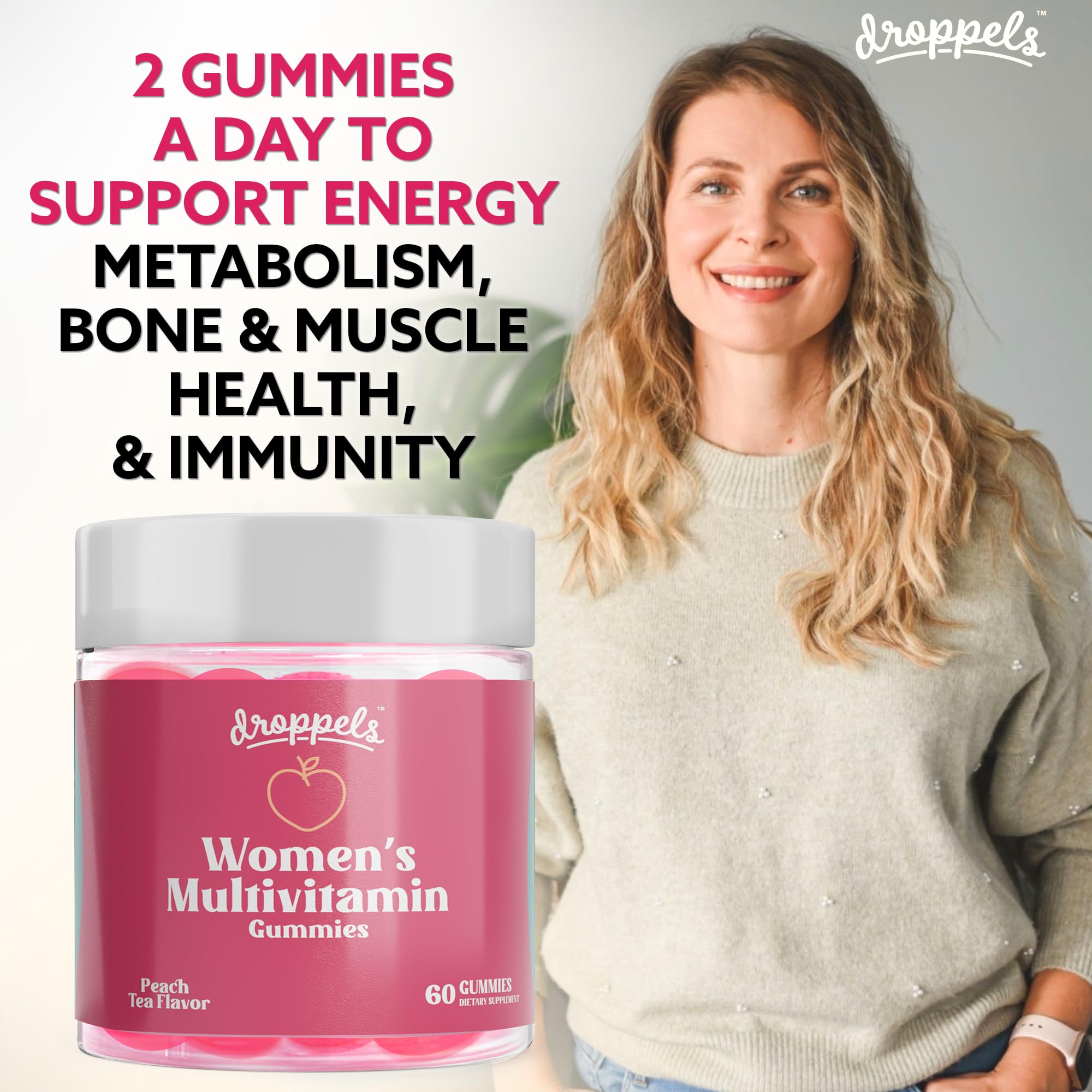 Droppels Women's Multivitamins in a lifestyle setting
