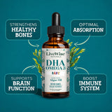 Dropper of Live Wise Naturals DHA Omega-3 Liquid