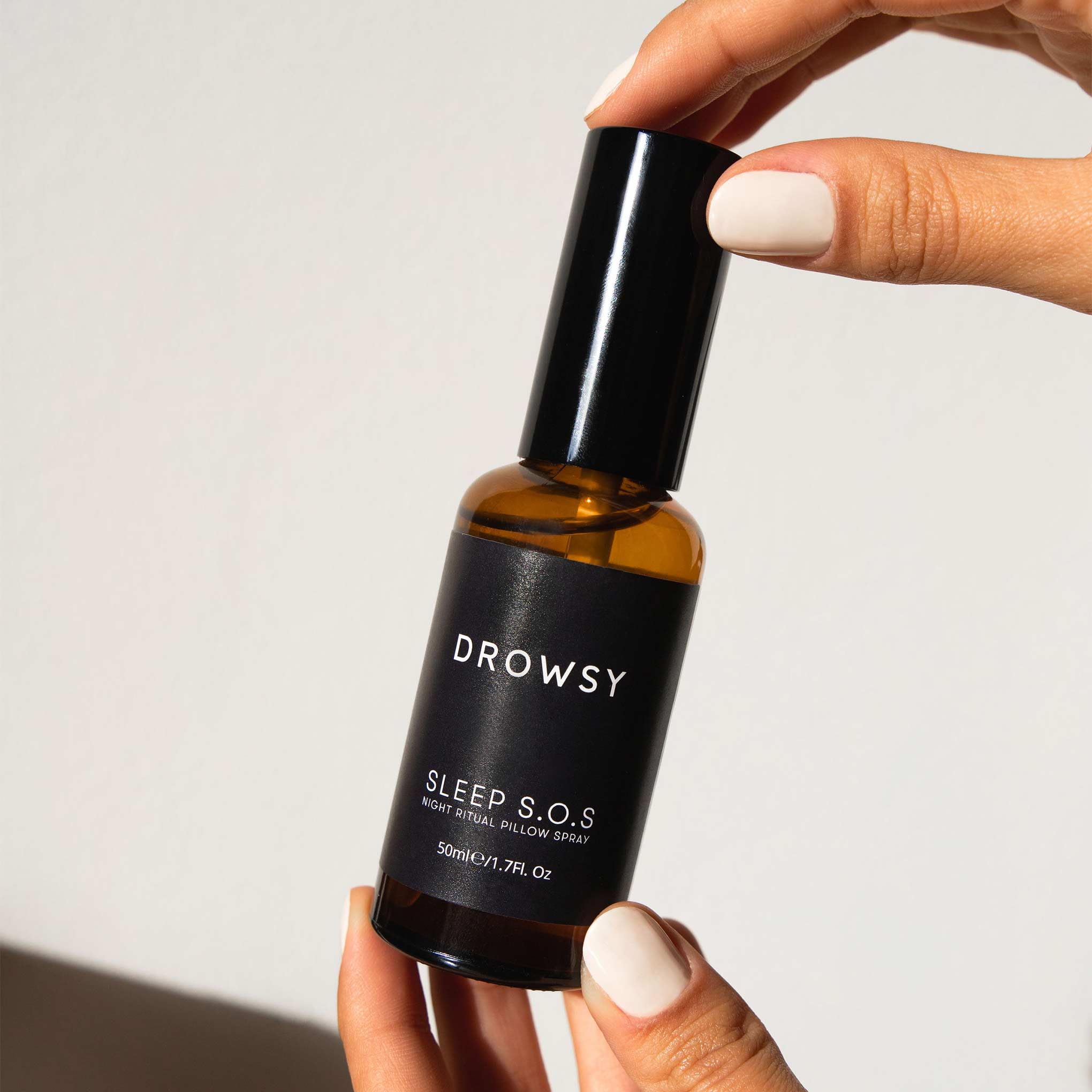 Drowsy Sleep S.O.S Pillow Spray 113g lifestyle scene on bedside