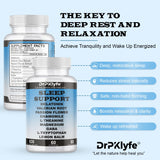 DrPKLyfe Sleep Aid Capsules on a wooden table