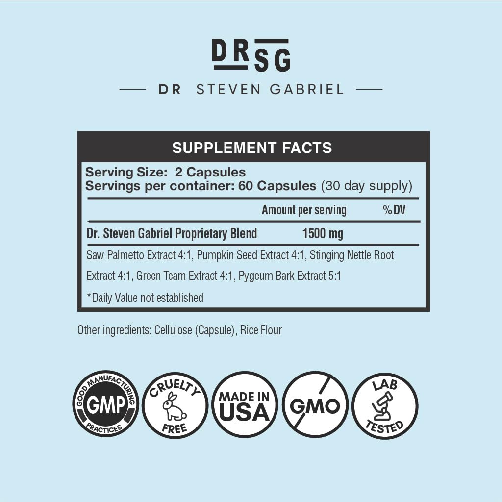 DrSG Saw Palmetto Hair Support Supplement ingredients list