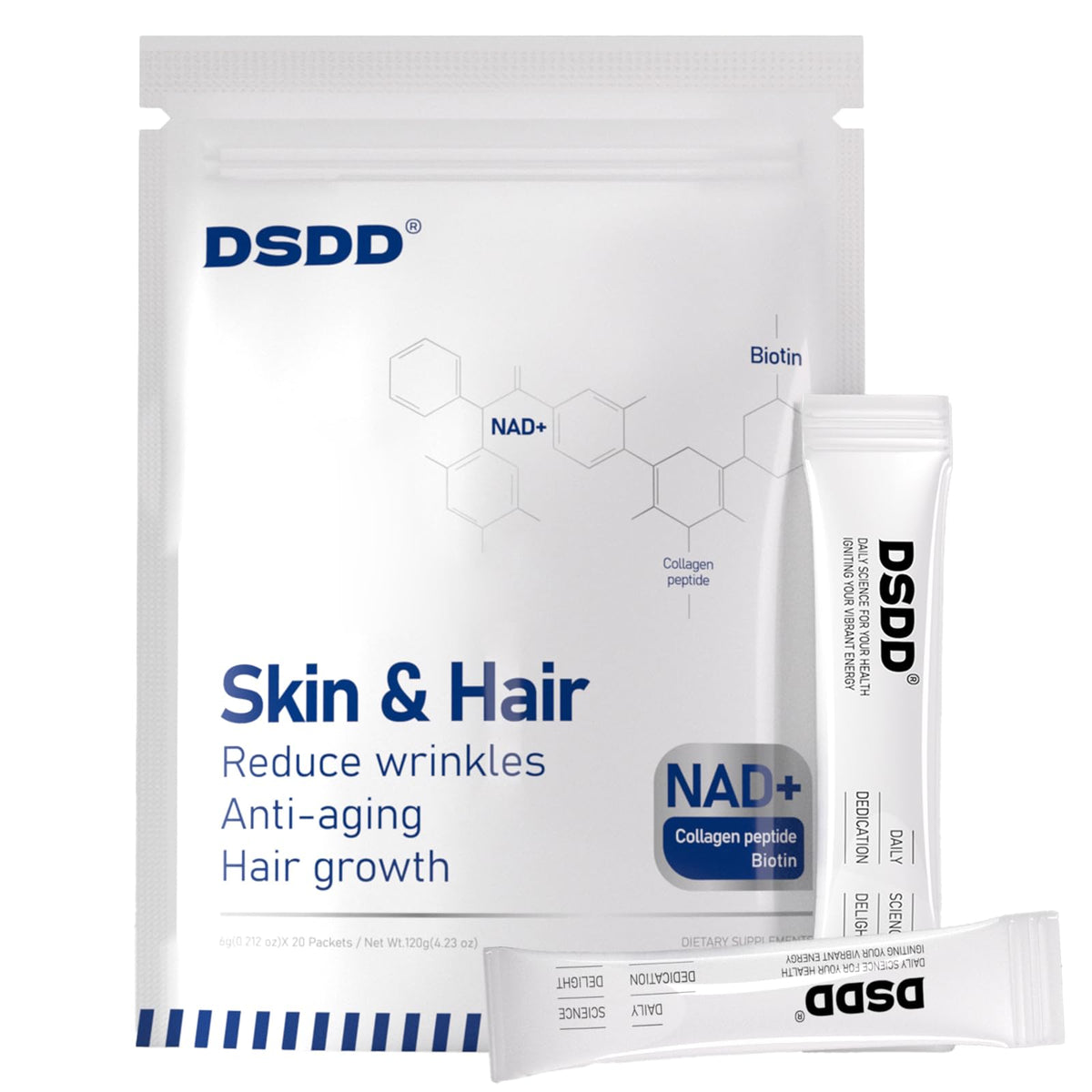 DSDD Biotin Supplement 1000mcg front view packaging