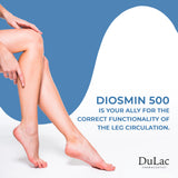 DULÀC Diosmin 500 supplement open packaging showing tablets