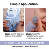 DUORI Resveratrol Patch with background of natural elements