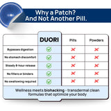 DUORI Sleep+ Patches in hand for size comparison