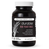 Durable CoQ10 Extra-Strength Red Yeast Rice 1600mg capsules front view