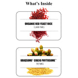 Durable CoQ10 Extra-Strength Red Yeast Rice 1600mg capsules with packaging
